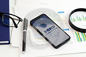 Bond Market Outlook report or Analytical tool Concept