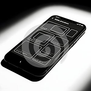 Smartphone displaying multiple app previews