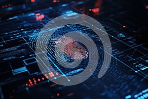 Smartphone displays fingerprint scanner for security