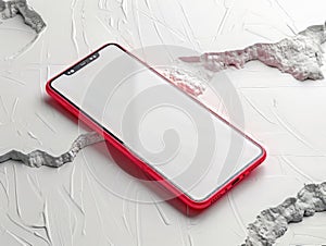 Smartphone on Elegant Floral Background