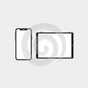 Smartphone features a rounded rectangular shape with a notch at the top for