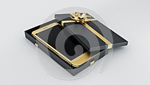 Smartphone. Gift box concept.