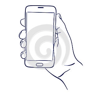 Smartphone in hand use