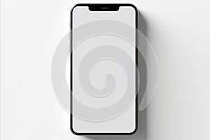 Smartphone i, white screen template, isolate on a white background