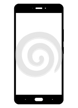 smartphone icon black on white background
