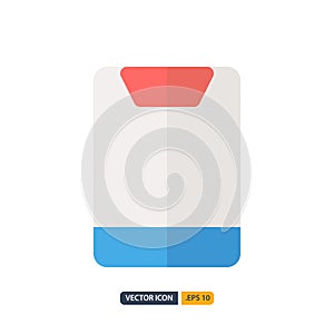 smartphone icon in Flat style isolated on white background. for your web site design, logo, app, UI. Vector graphics illustration