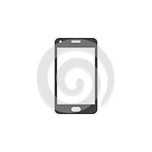 Smartphone icon vector, mobile phone solid logo illustration, pi
