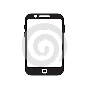 Smartphone icon vector sign and symbol isolated on white background, Smartphone logo concept