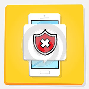 3d vector illustration of smartphone