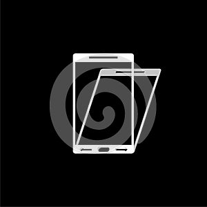 Smartphone Isolated on black background