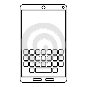smartphone keypad display line