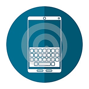 smartphone keypad display shadow