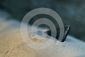 Smartphone lost in the sand