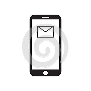 Smartphone with mail icon