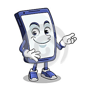 Smartphone Mascot Presenting