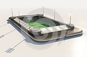 Smartphone Mini Rugby Stadium Daytime