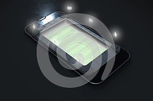 Smartphone Mini Rugby Stadium Night