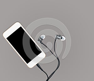 Smartphone music player and earbuds