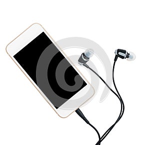 Smartphone music player and earbuds