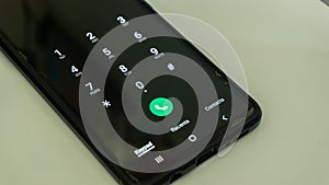 smartphone number pad