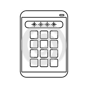 Smartphone password security system technology outline