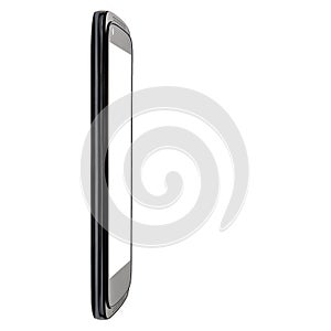 Smartphone Perspective Angle Blank Screen Isolated