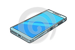 Smartphone phone isolate on white background