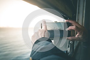 Smartphone Photography on the Ferry - New York