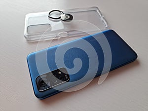 Smartphone protection transparent silicone case