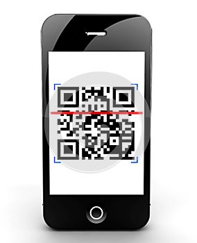 Smartphone scanning code