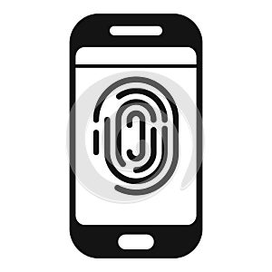 Smartphone scanning fingerprint for security access