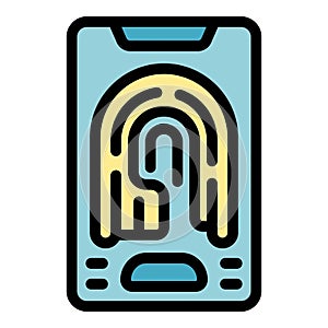 Smartphone scanning fingerprint for user authentication
