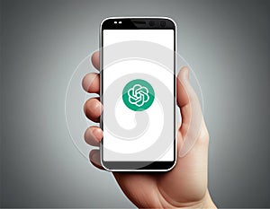 Smartphone screen with chatgpt logo icon