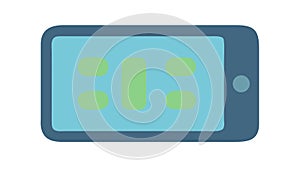 Smartphone with Screen Icon, vector design Generative AI