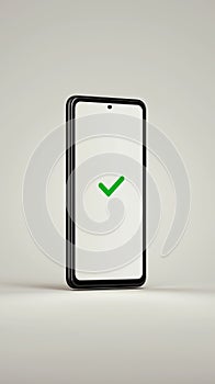 Smartphone Screen Illustration Showing Approval.AI-generated