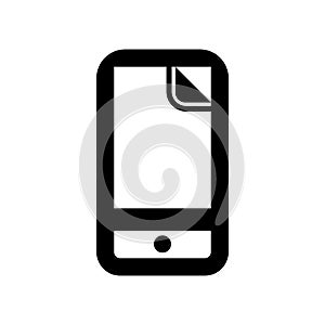 Smartphone screen protector icon clip art