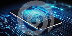 Smartphone Security A Smartphone Digital Identity And Cybersecurity Concept For Personal Banking Inv