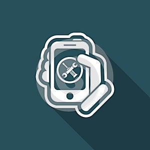 Smartphone setting icon photo