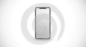 A smartphone with a sleek, modern