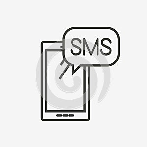 Smartphone sms icon