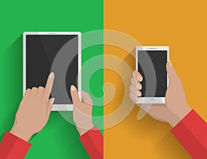 Smartphone and tablet-pc illustration 2