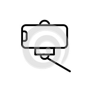 Smartphone, technology, selfie stick icon. Simple line, outline vector elements of communication icons for ui and ux, website or