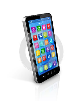 Smartphone Touchscreen HD - apps icons interface