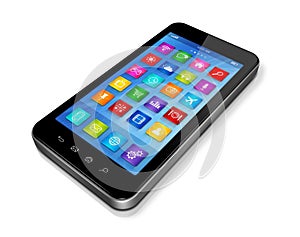 Smartphone Touchscreen HD - apps icons interface