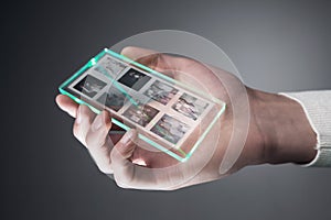 Smartphone with transparent display