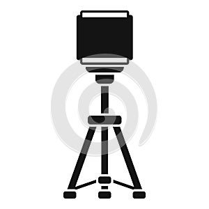 Smartphone tripod icon simple vector. Mobile camera stand