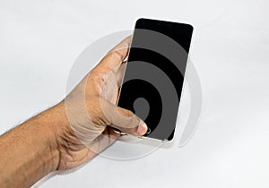 A smartphone used as a mock up