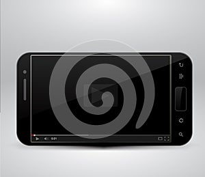 Smartphone with video player