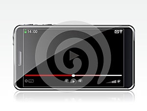 Smartphone with video player