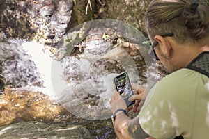 Smartphone Video Recording, waterfall